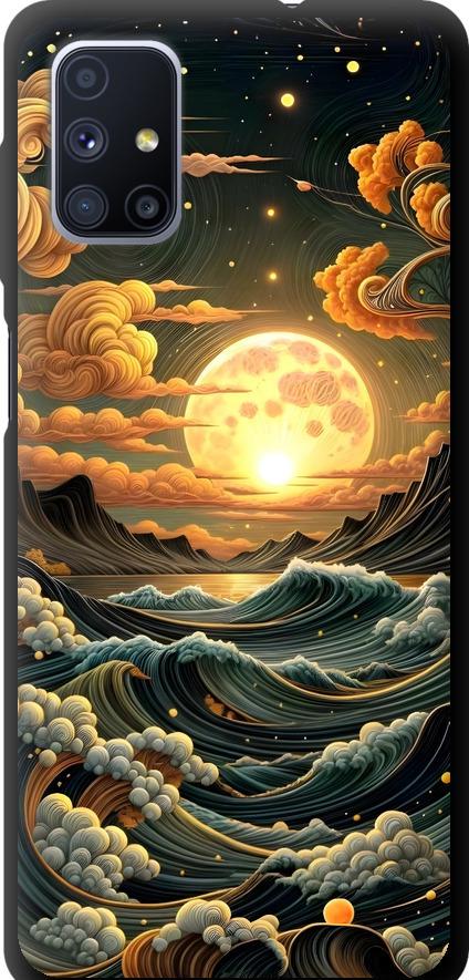Чехол на Samsung Galaxy M51 M515F Арт волны (6332b-1944-42517)