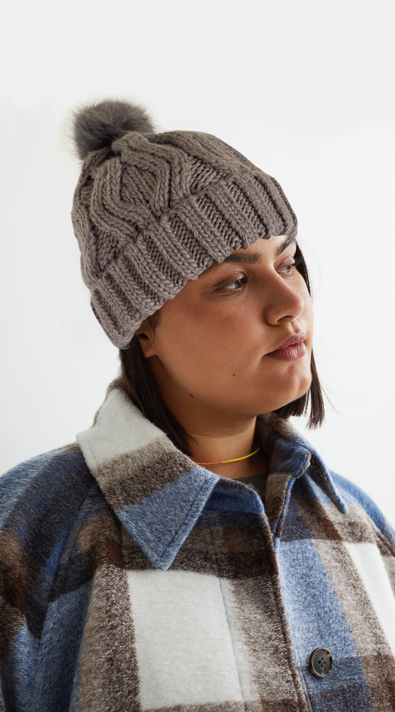 Шапки H&M OS Сіро коричневий (2243146b30)