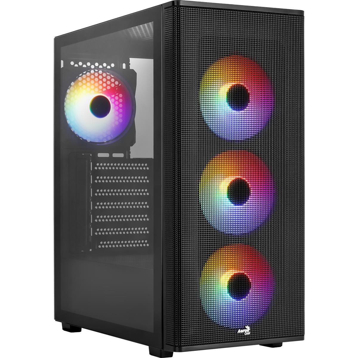 Корпус для ПК AeroCool Designer Midi-Tower no PSU ATX/MicroATX/Mini-ITX ARGB Black (ACCM-ES05143.11)
