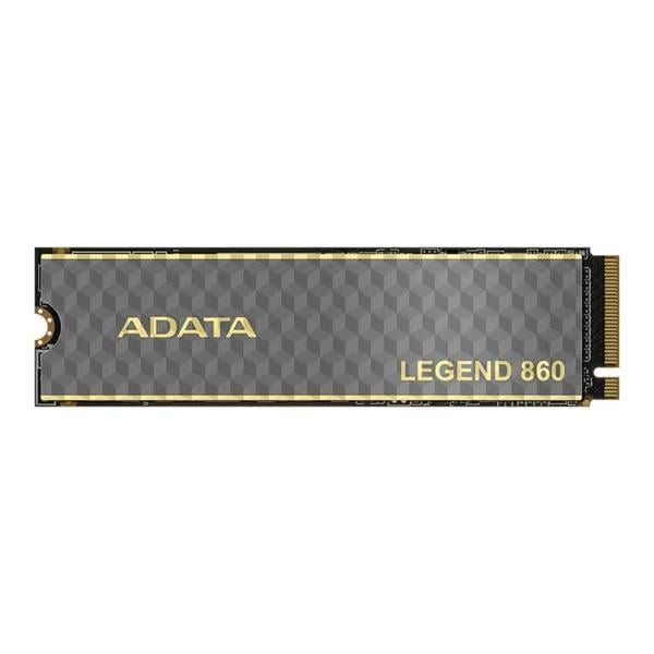 Накопитель SSD M,2 ADATA LEGEND 860 500 ГБ PCIe Gen4x4 2280 3D NAND Black/Gold (SLEG-860-500GCS)