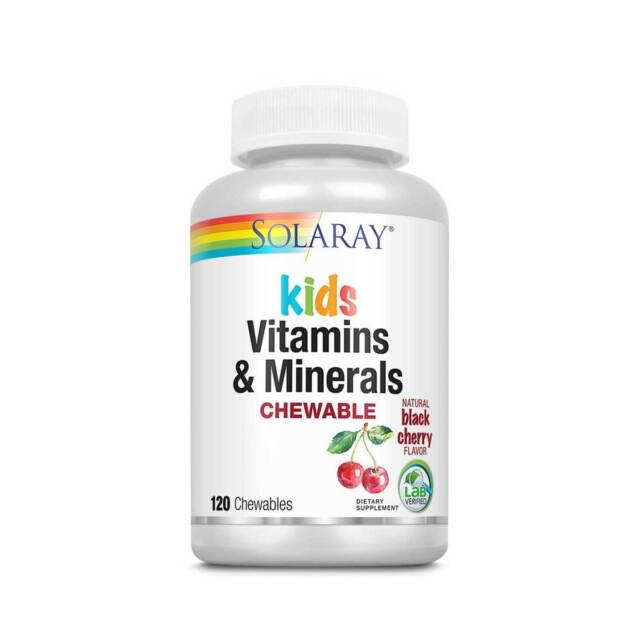 Витаминно-минеральный комплекс Solaray Childrens Chewable Black Cherry 120 шт. (00000032009)