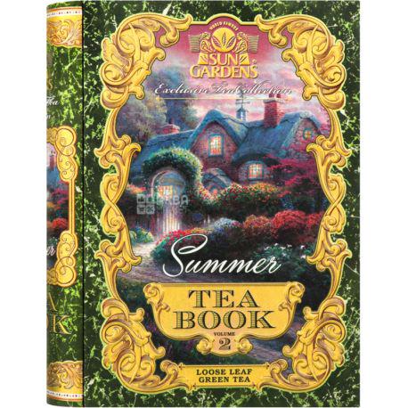 Чай зелений Sun Gardens Tea Book Summer 100 г з/б книга