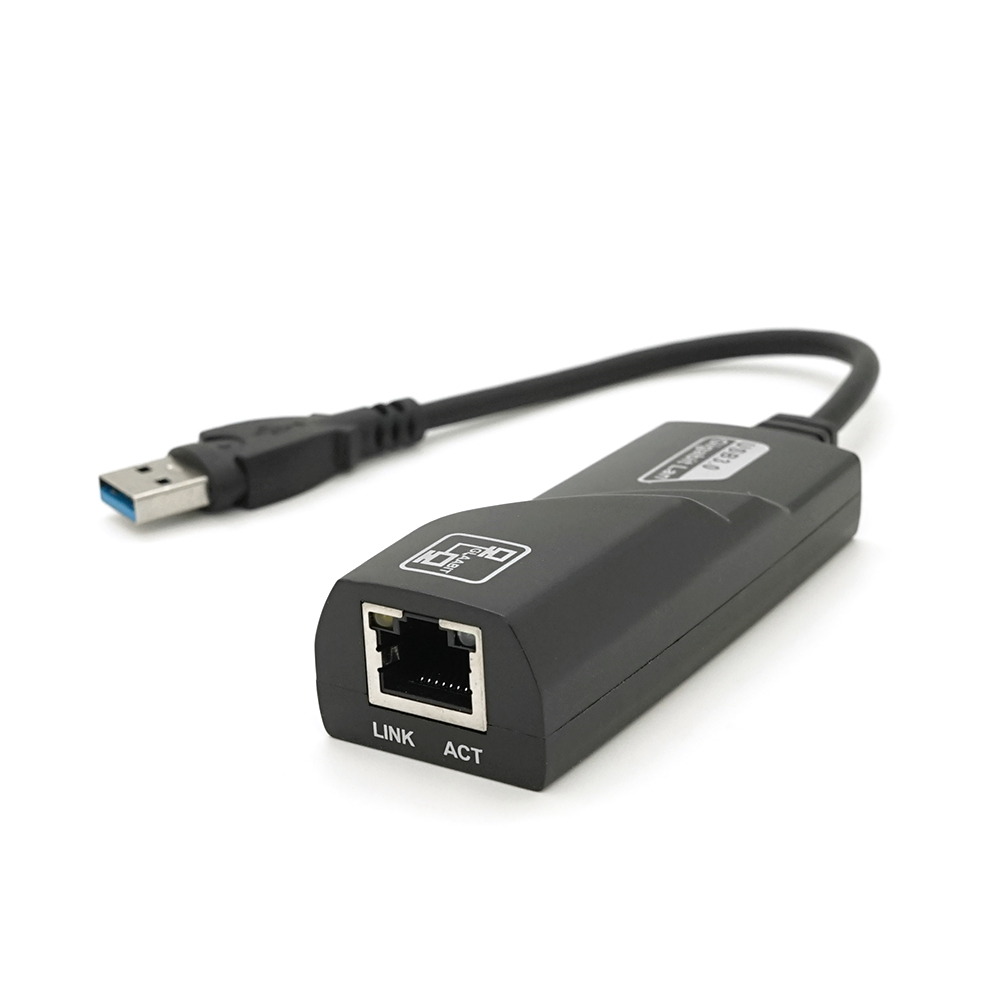 Конвертер USB 3,0 RJ-45 Ethernet гигабитный адаптер Черный (YUT_V11739)