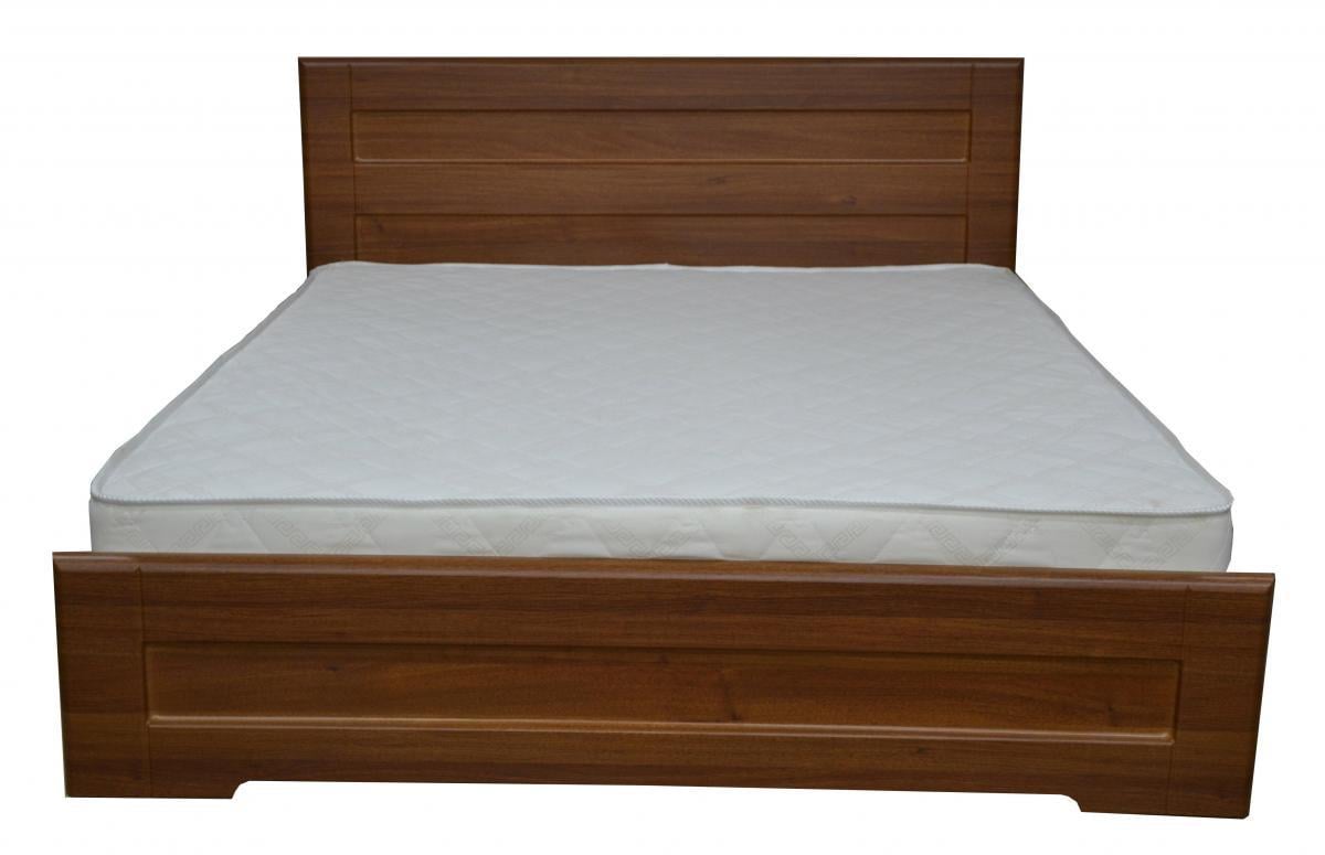 Кровать двуспальная Неман 160 Кармен с подъемным газовым механизмом МДФ 1665х2064х900 мм Орех светлый (40587)