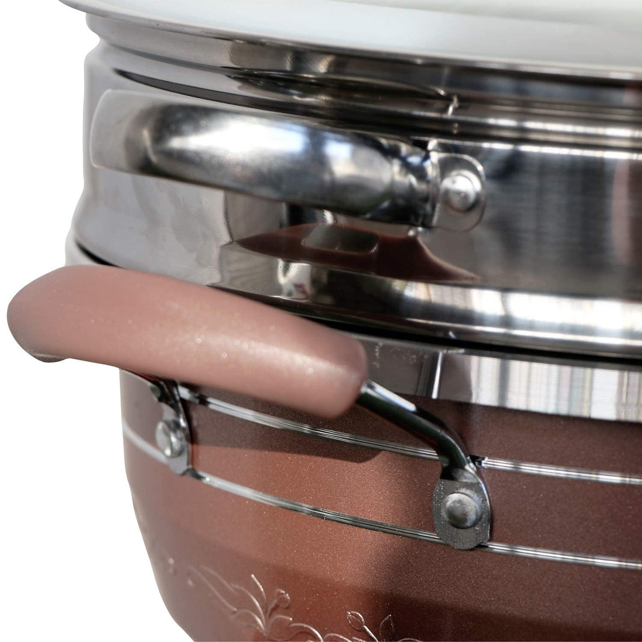 Электрокастрюля кухонная с крышкой с антипригарным покрытием (Hoffmans) - фото 3 Электрокастрюля кухонная с крышкой с антипригарным покрытием (Hoffmans) - фото 3