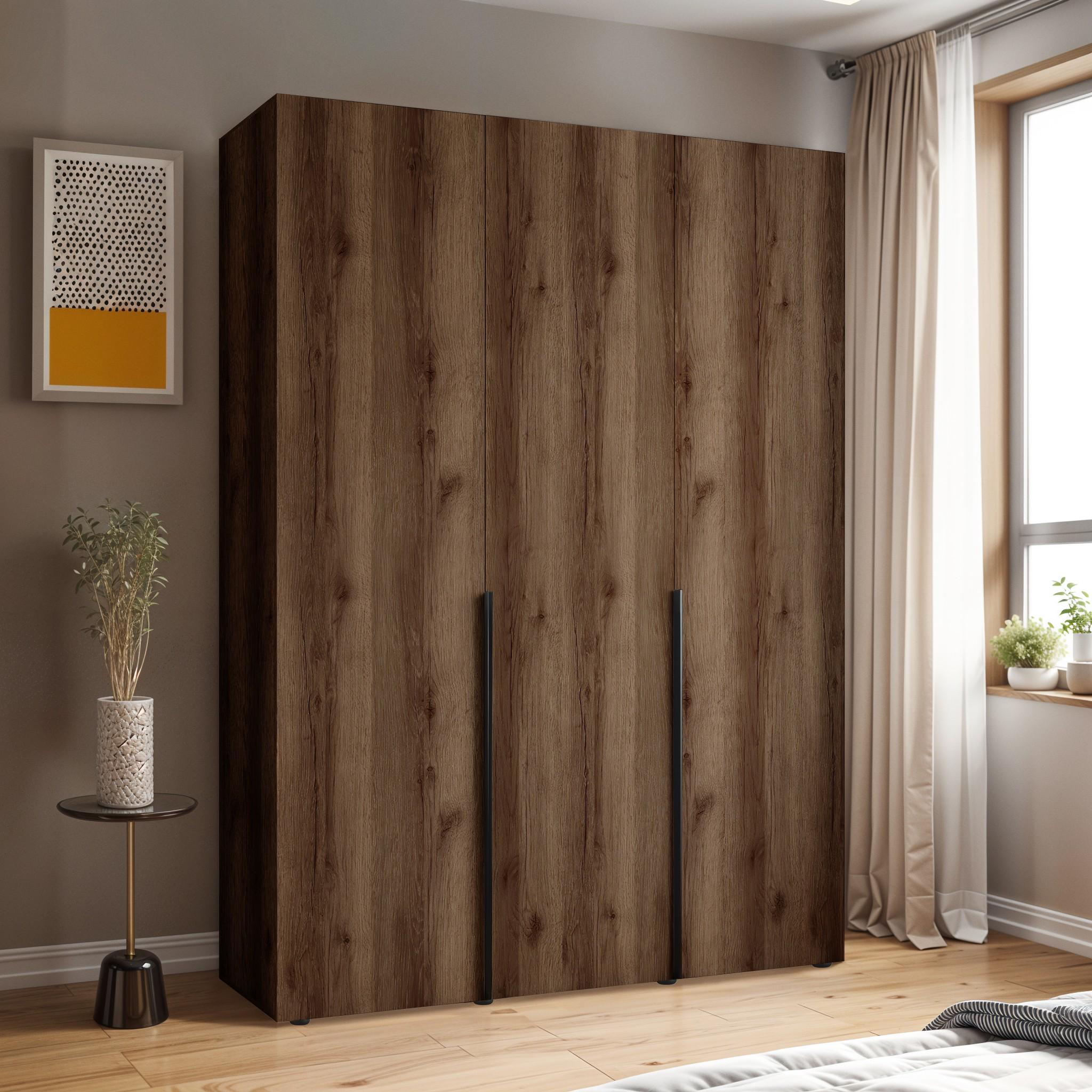 Шафа зі штангою та полицями ST-0027 1800х520х2200 мм Дуб Кверкус - фото 1 Шафа зі штангою та полицями ST-0027 1800х520х2200 мм Дуб Кверкус - фото 1