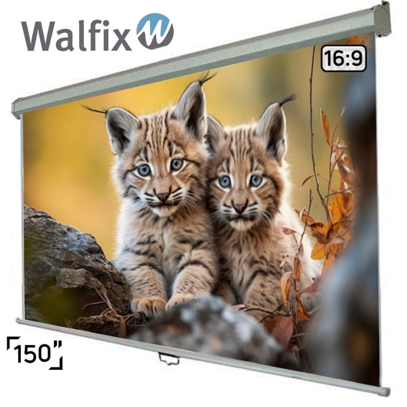 Экран проекционный Walfix SNM-12 настенный потолочный 150" 331х185 см 16:9 (tf546) - фото 2