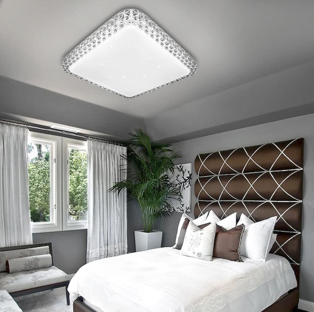 Потолочный светильник со встроенным LED освещением 45х45 см (W71139B SQ 45 см) - фото 4 Потолочный светильник со встроенным LED освещением 45х45 см (W71139B SQ 45 см) - фото 4