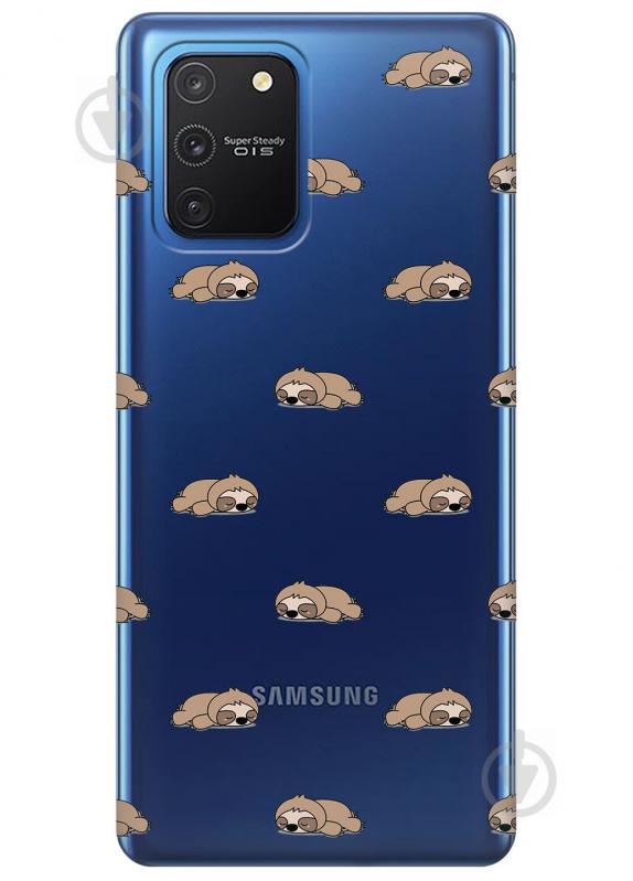 Прозрачный силиконовый чехол iSwag для Samsung Galaxy S10 Lite с рисунком - Спящие ленивцы (KS3491) Прозрачный силиконовый чехол iSwag для Samsung Galaxy S10 Lite с рисунком - Спящие ленивцы (KS3491)