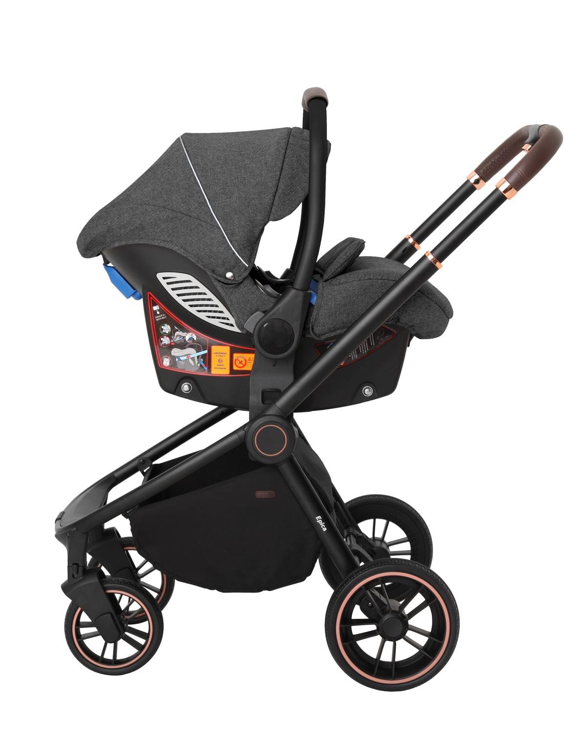 Коляска-книжка універсальна Carrello Epica 3в1 Iron Grey (CRL-8511/1) - фото 2 Коляска-книжка універсальна Carrello Epica 3в1 Iron Grey (CRL-8511/1) - фото 2