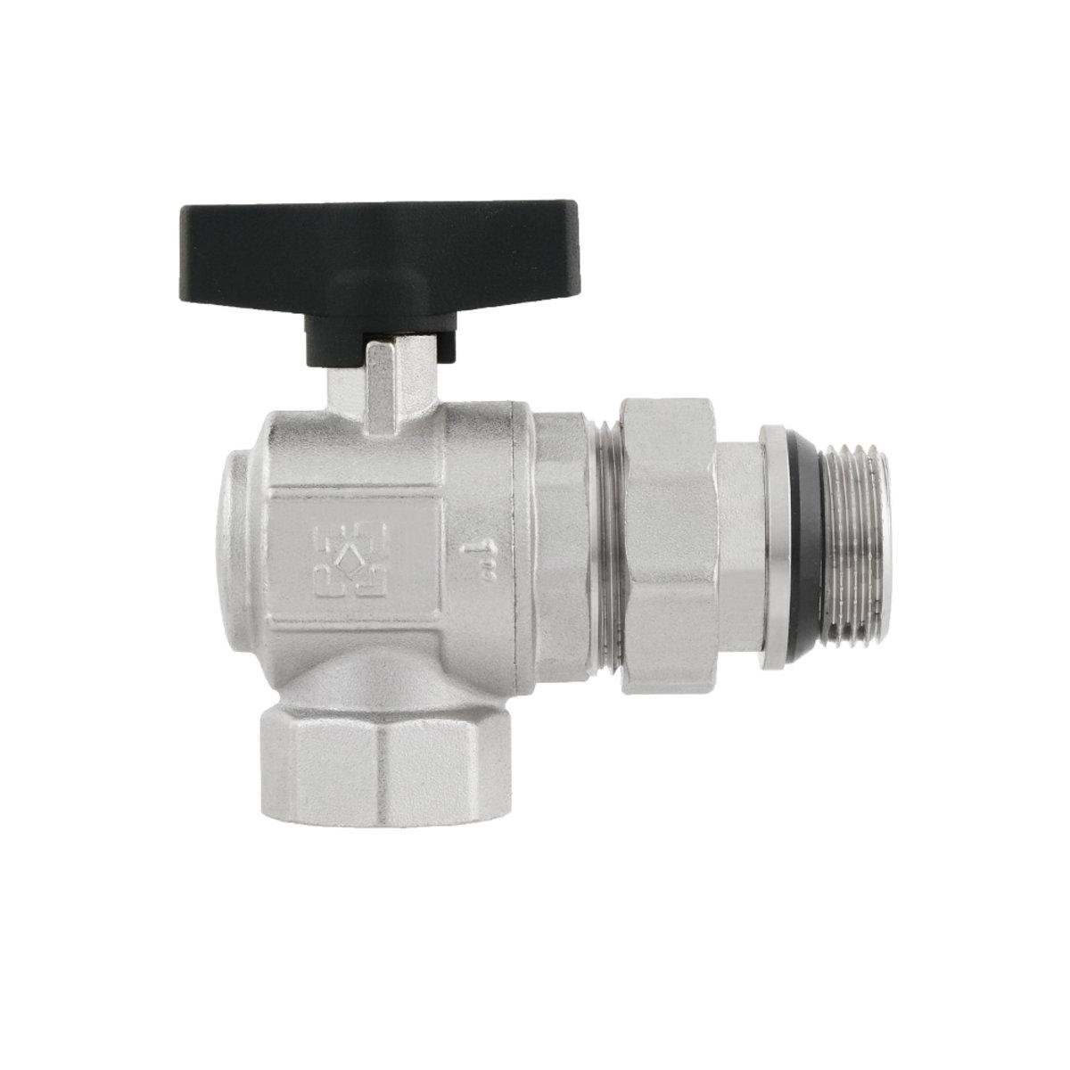 Кран шаровой с американкой Raftec GOLD PN50 ВЗ 1" угловой GRDA03 (SW-98456) - фото 4 Кран шаровой с американкой Raftec GOLD PN50 ВЗ 1" угловой GRDA03 (SW-98456) - фото 4