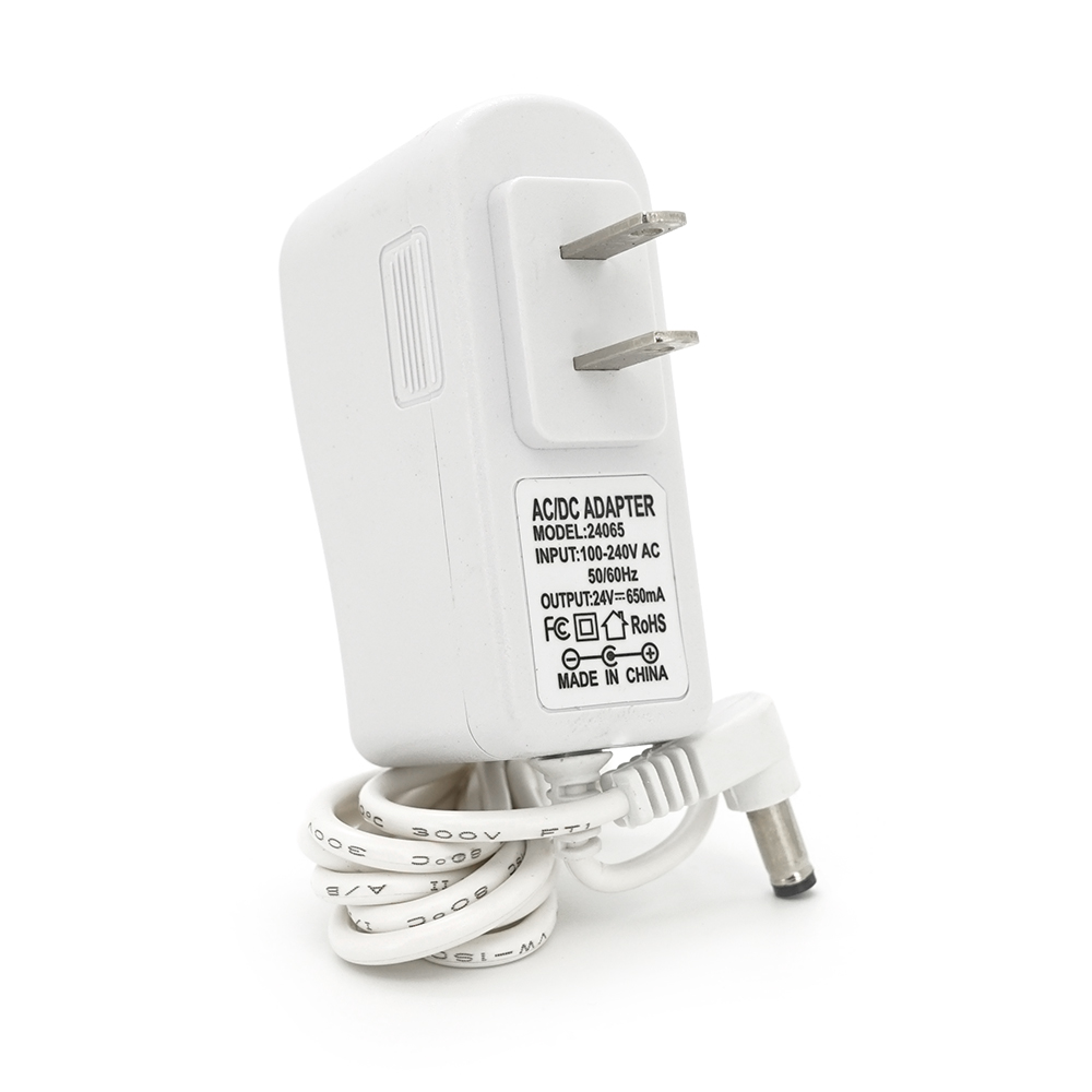 Сетевой адаптер питания импульсный 24в 065а 15,6 Вт штек 5,5/2,5 1м White (YUT_V8955)