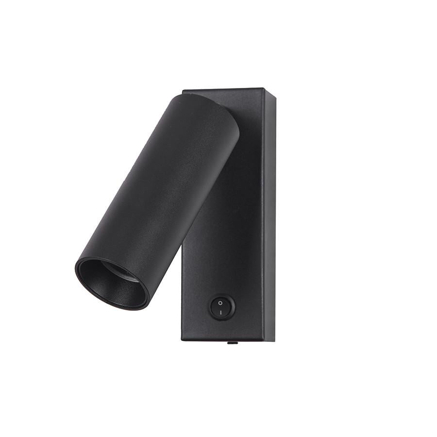 Світильник настінний світлодіодний Levistella 920VSW003 BK Лофт з вимикачем на корпусі Чорний (2172279865)