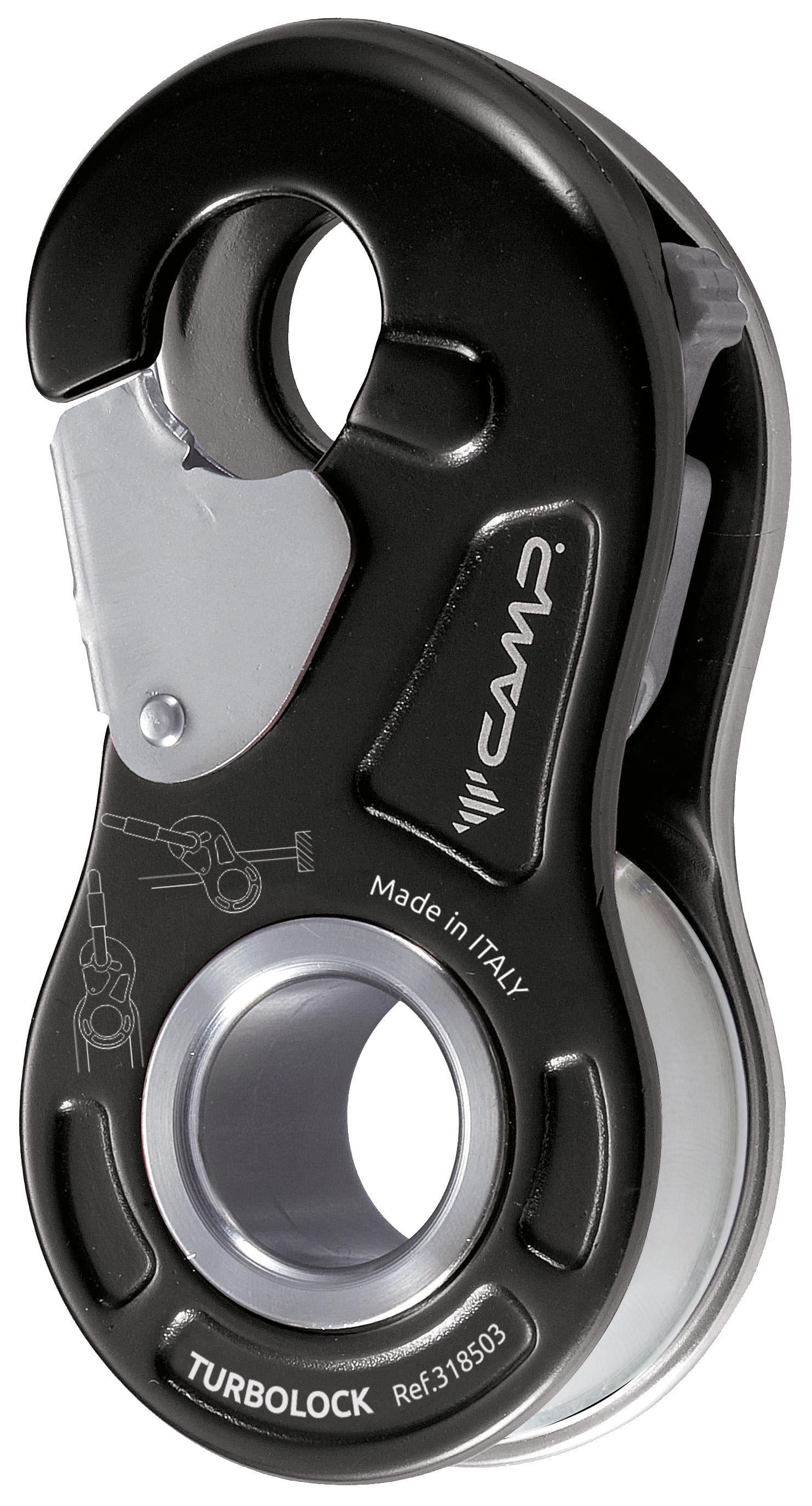Блок-ролик із затискачем CAMP TURBOLOCK Black (318503)
