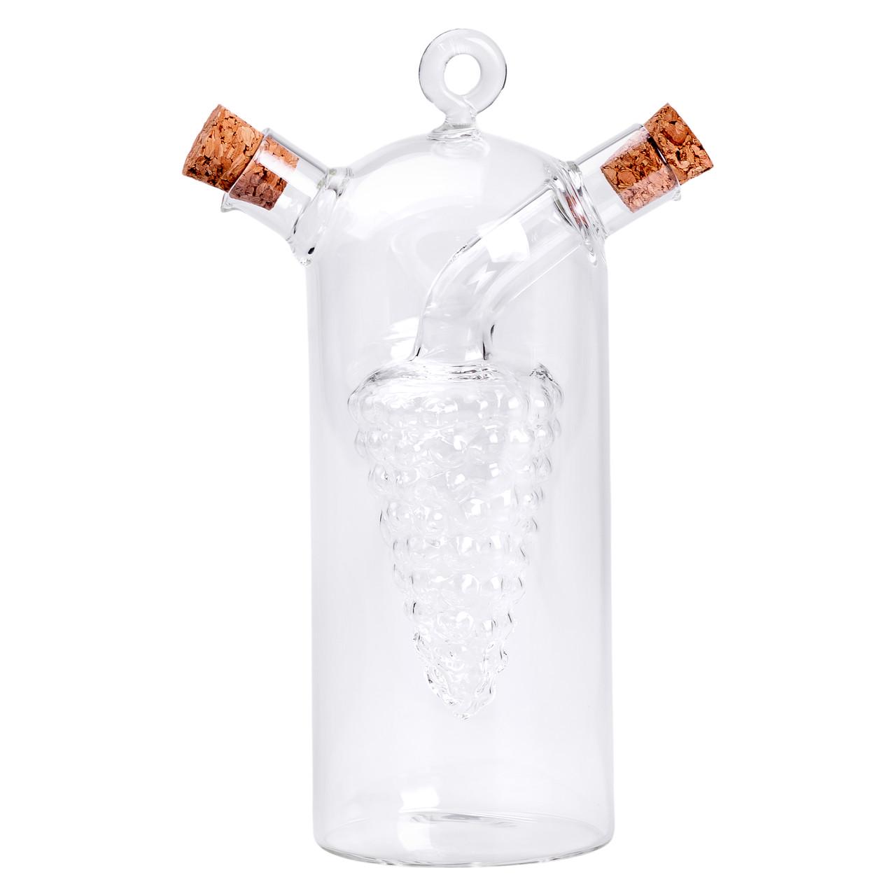 Бутылка для масла и уксуса HP-34-12 двойная стекло 2в1 380 мл (7289) - фото 3 Бутылка для масла и уксуса HP-34-12 двойная стекло 2в1 380 мл (7289) - фото 3