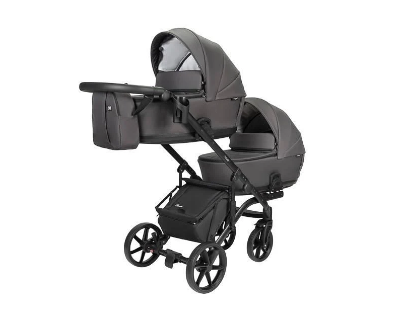 Коляска детская функциональная Angelini Velio Duo 2в1 Серый
