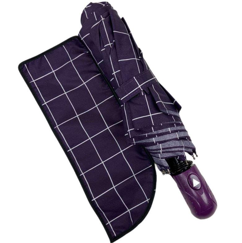 Зонт складной Checkers полуавтомат 8 спиц d 98 см Violet (30281) - фото 2 Зонт складной Checkers полуавтомат 8 спиц d 98 см Violet (30281) - фото 2