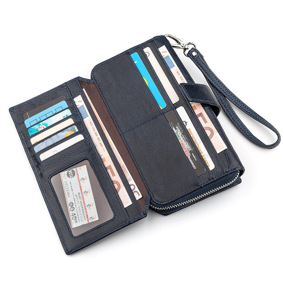 Клатч мужской 718454 Синий (13960985) - фото 4 Клатч мужской 718454 Синий (13960985) - фото 4