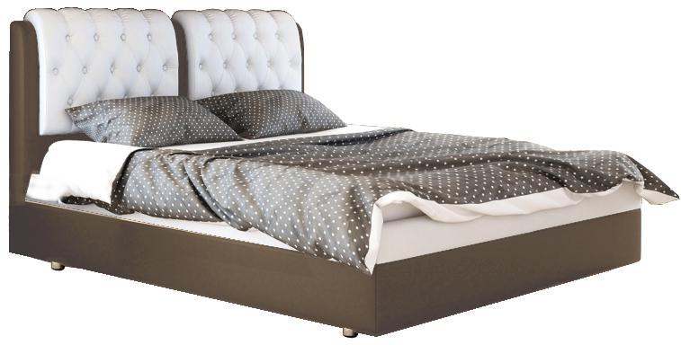 Кровать Скарлет 160х200 см Allure Chocolate+wite