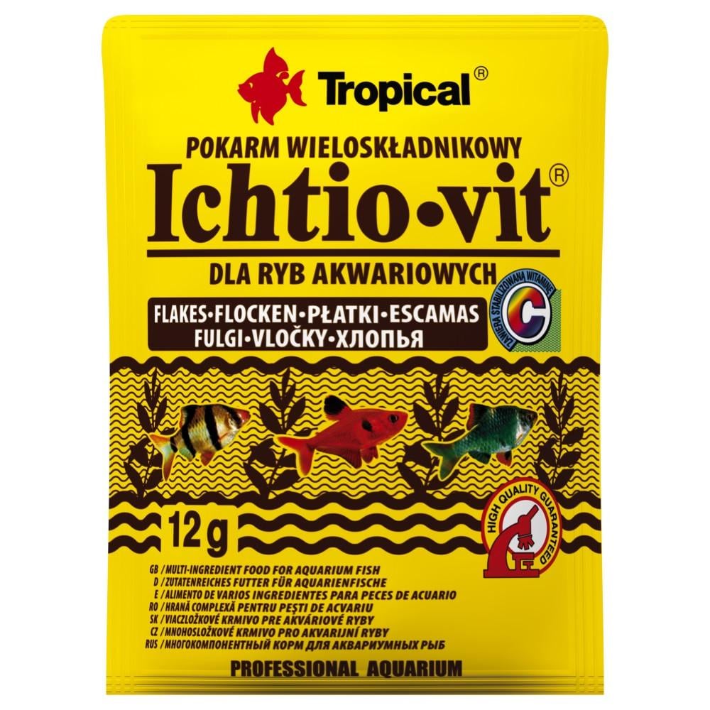 Корм для аквариумных рыб Tropical Ichtio-Vit хлопья 12 г (74401)