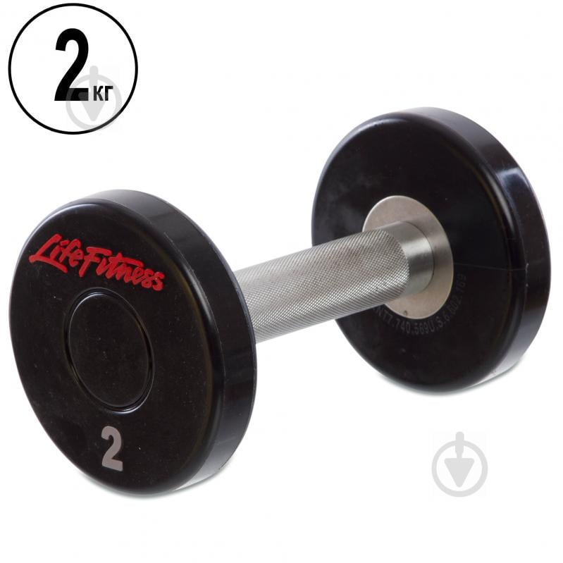 Гантель цельная профессиональная planeta-sport Life Fitness SC-80081-2 2кг