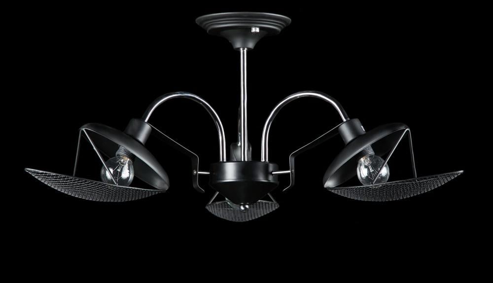 Люстра з плафонами Ray LGH28041/3 BK+CR (IR006301)