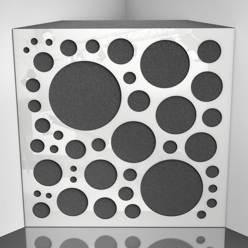 Бас ловушка Ecosound EcoBubble Plastic 50х50 см 100 мм Белый (1460)