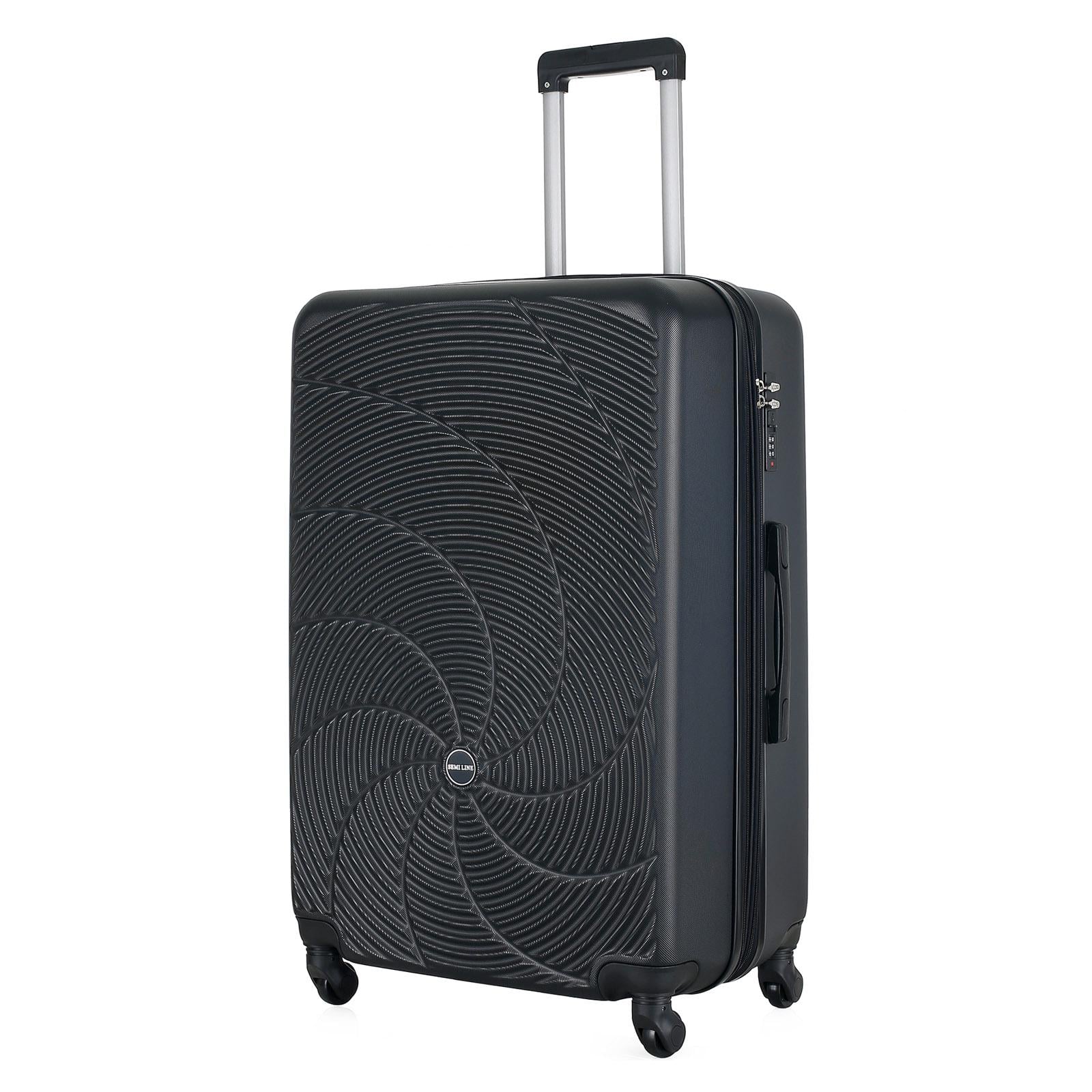 Валіза SEMI LINE 28" 103 л ABS-пластик розширення 20% 4 колеса кодовий замок Black