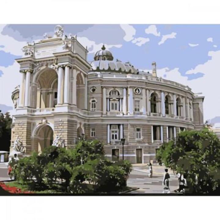Картина по номерам Strateg Жемчужина Одессы с лаком и уровнем 40х50 см (SY6565)