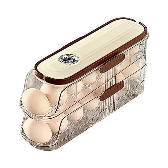 Подставка-органайзер в холодильник для яиц на 2 яруса (27436392)