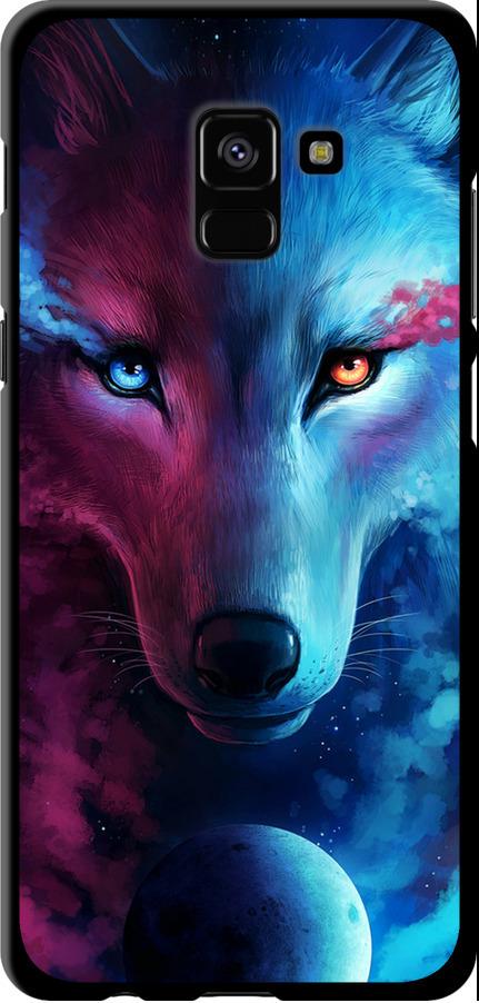 Чехол на Samsung Galaxy A8 Plus 2018 A730F Арт-волк (3999b-1345-42517)