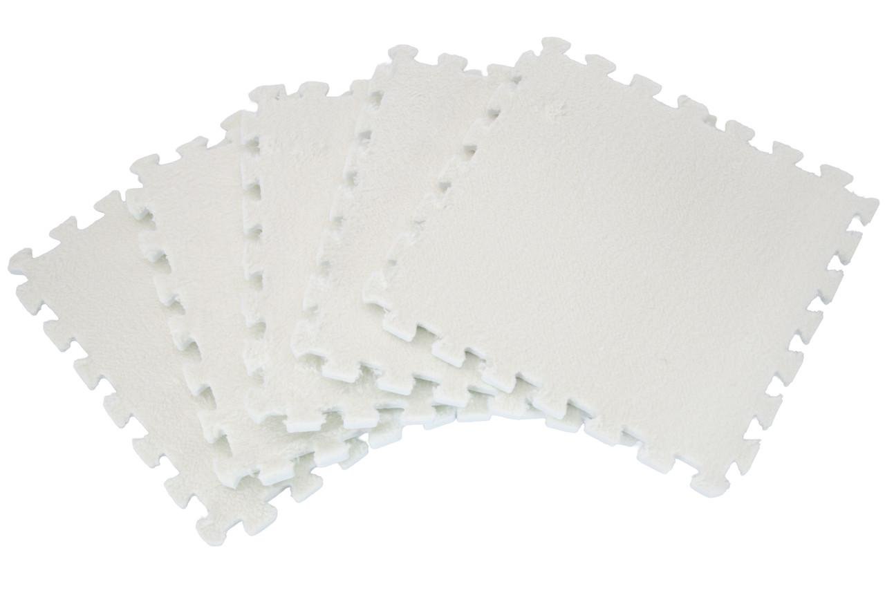 Коврик-пазл с ворсом RIAS PZ-101 1 игровой 30x30 см White (3_06750) - фото 2