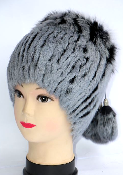 Шапка меховая женская Пепельный (28278)