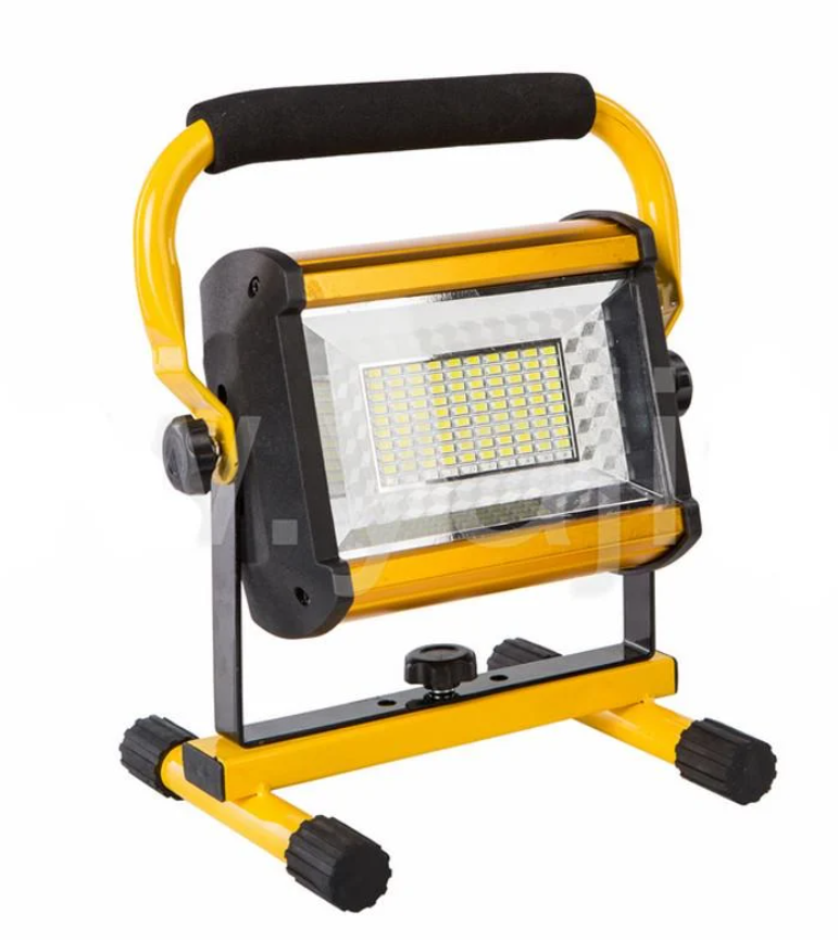 Прожектор-ліхтар UKC Flood Light 18650 LED 4 режими кріплення/5 акумуляторів 100 Вт Жовтий (22981456)