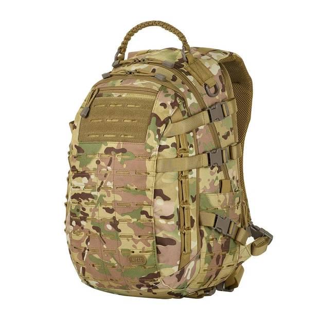 Штурмовой рюкзак M-Tac Mission Pack Laser Cut с местом для гидратора и кольцами на плечах 25 л Multicam (RO02262)