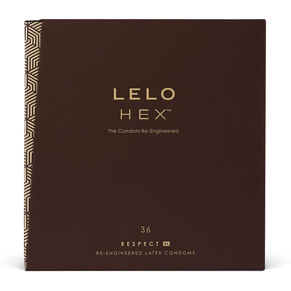 Презервативи LELO HEX Condoms Respect XL 36 Pack тонкі та суперміцні збільшений розмір (SO8133)