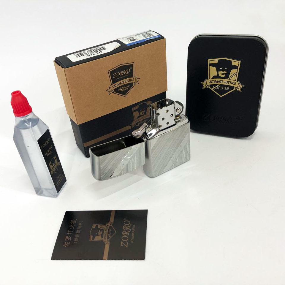 Набор для зажигалки бензиновая Zorro HL-365 Серебро (310880) - фото 8 Набор для зажигалки бензиновая Zorro HL-365 Серебро (310880) - фото 8