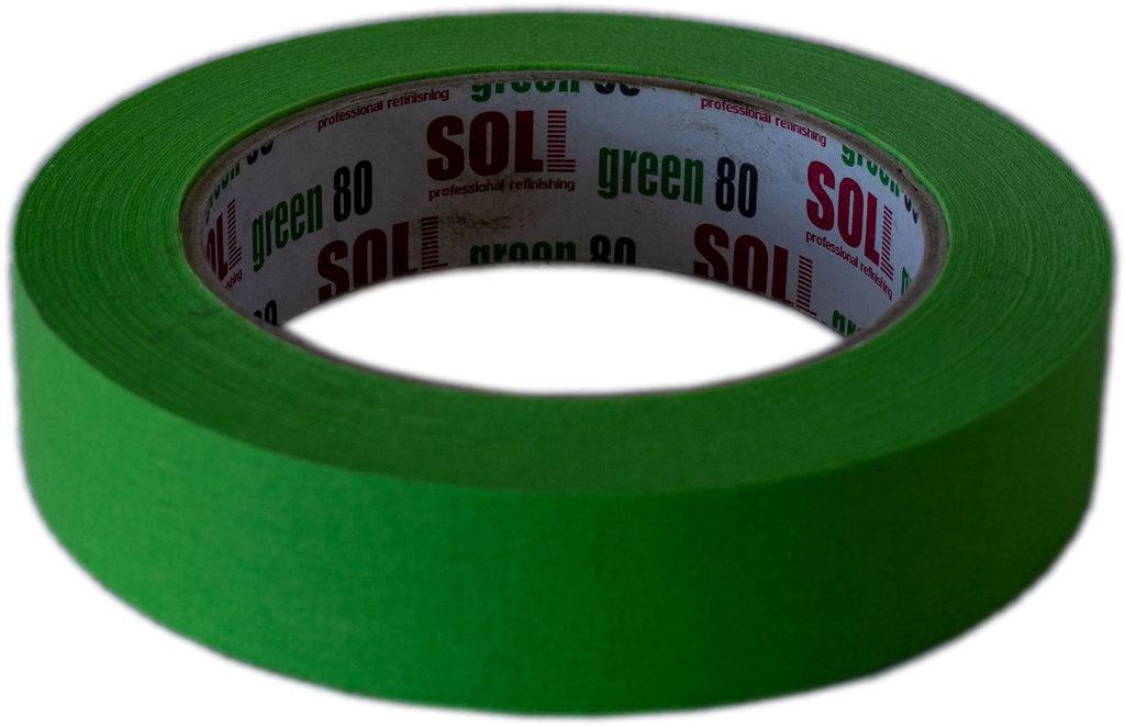 Лента малярная SOLL 80°C 24 мм 50 м Зеленый (000033267)
