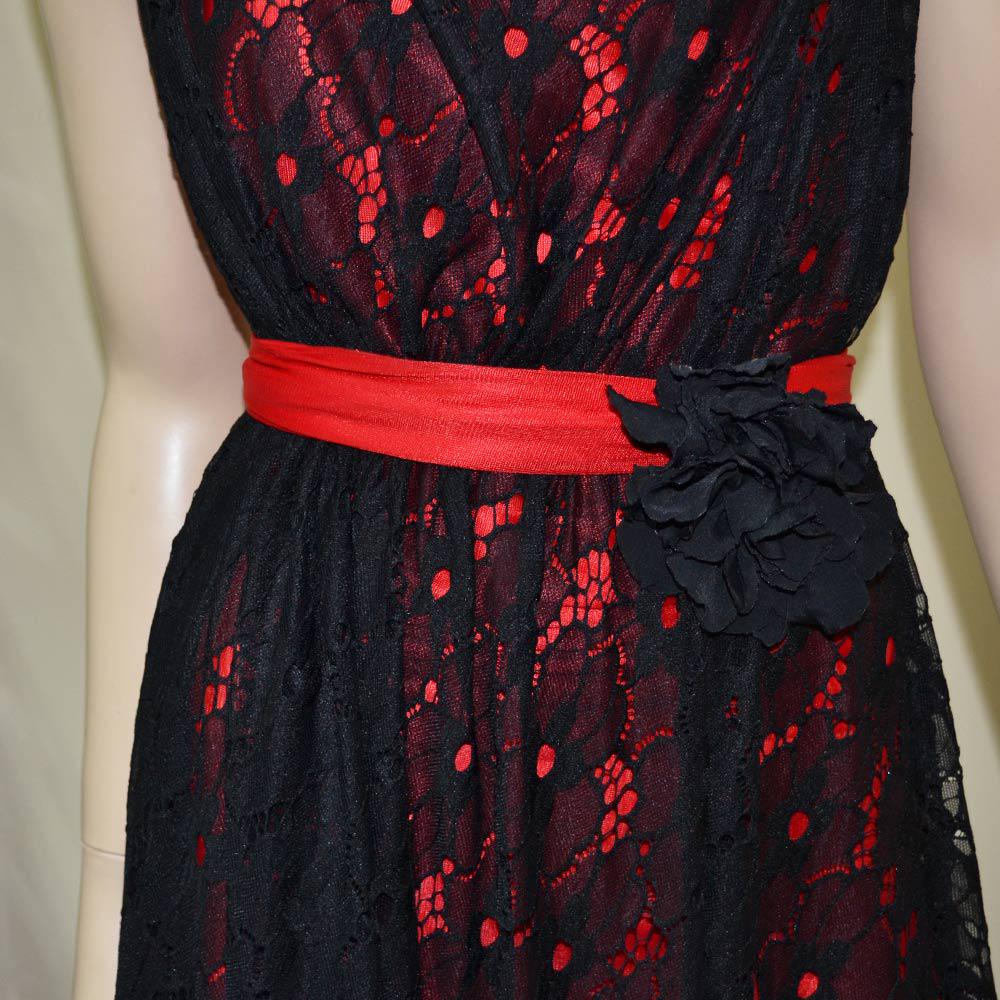 Ткань кружевное полотно стрейч цветы ширина 140 см Черный (11142.044) - фото 4 Ткань кружевное полотно стрейч цветы ширина 140 см Черный (11142.044) - фото 4