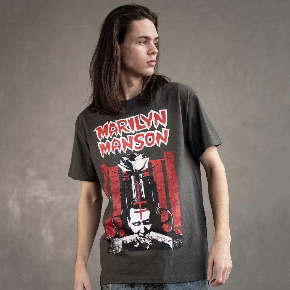 Футболка унисекс Marilyn Manson Poster S Черный (00000001725)