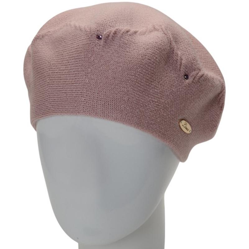 Берет женский двойной Lirus Алана универсальный Розовый Пудровый (276153)