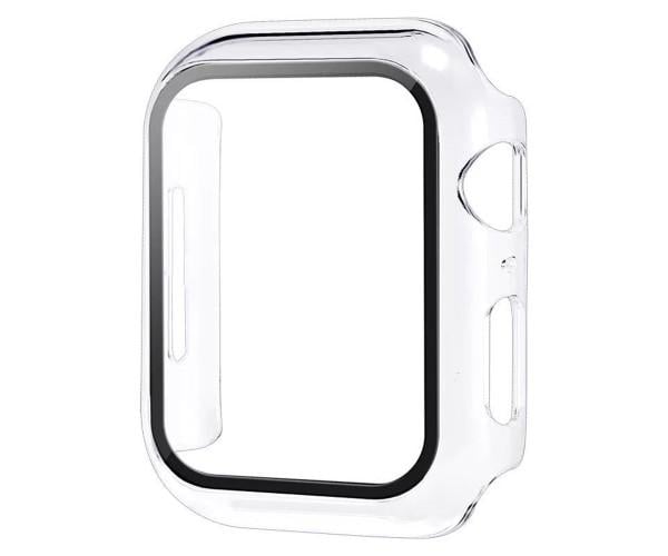 Чехол с защитным стеклом для смарт-часов Protective Cover with Glass для Apple Watch 41 мм Прозрачный