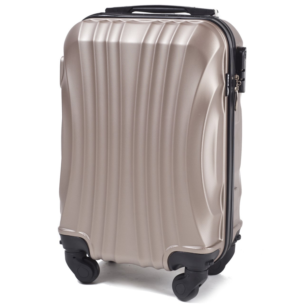 Чемодан ручная кладь Wings 159 мини на 4 колесах 50х35х20 см Шампань