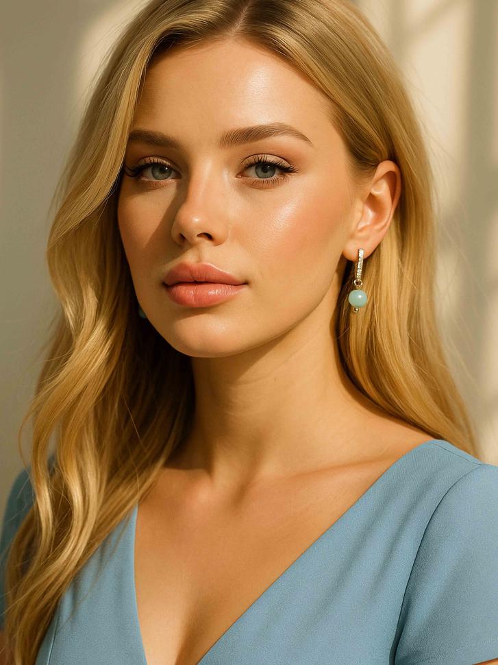 Серьги с ангелом (5164)