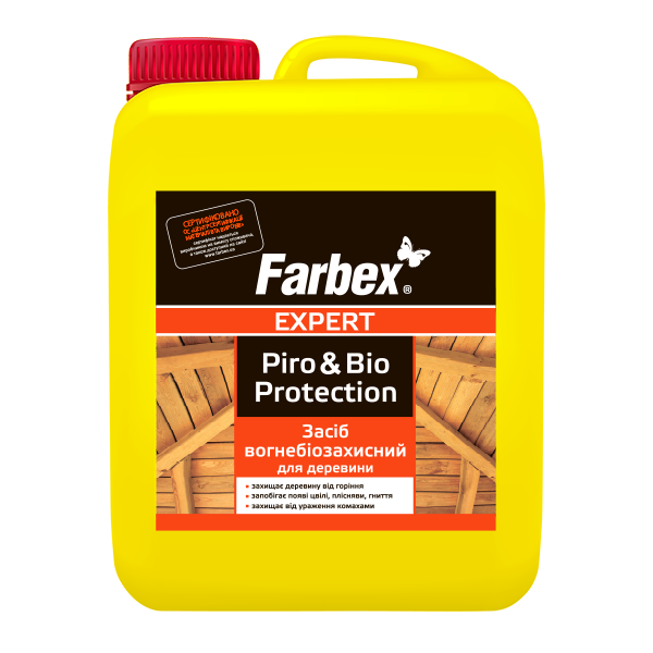 Средство огнебиозащитное для древесины Farbex бесцветное 10 л Средство огнебиозащитное для древесины Farbex бесцветное 10 л