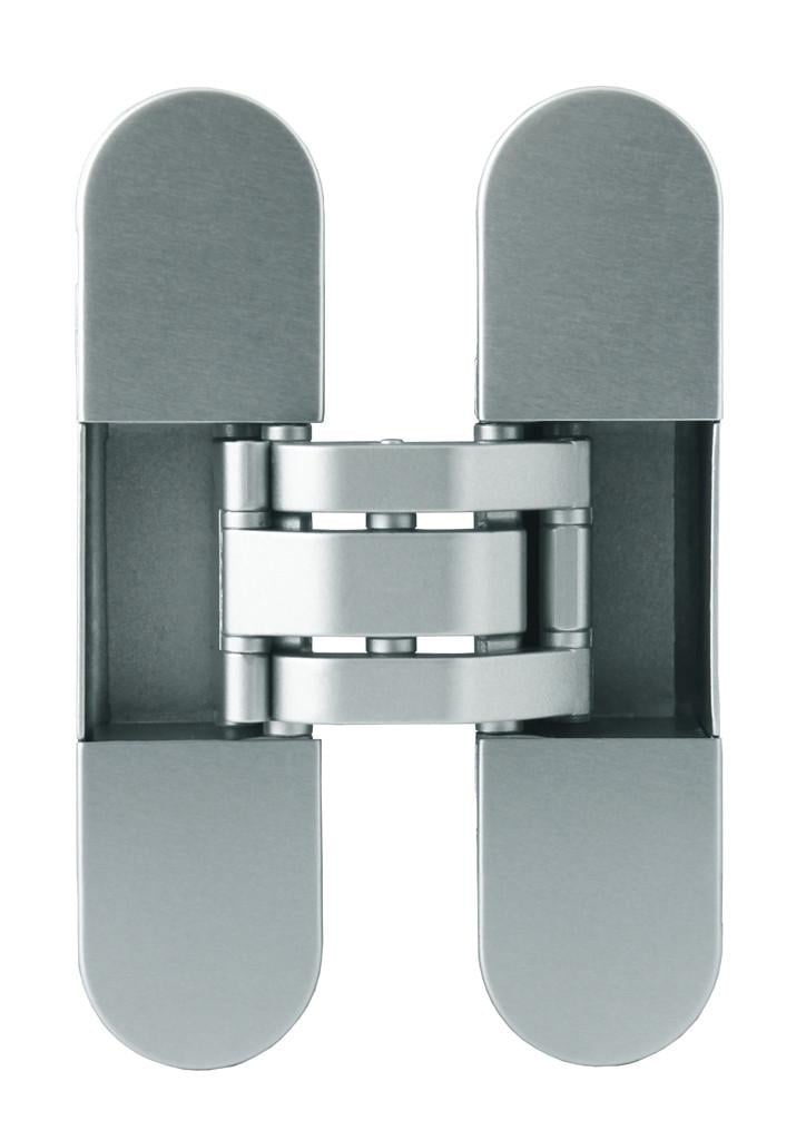 Петля скрытая 3D OTLAV Invisacta IN300 120x30 мм с колпачками Хром матовый (IN300120V702) Петля скрытая 3D OTLAV Invisacta IN300 120x30 мм с колпачками Хром матовый (IN300120V702)