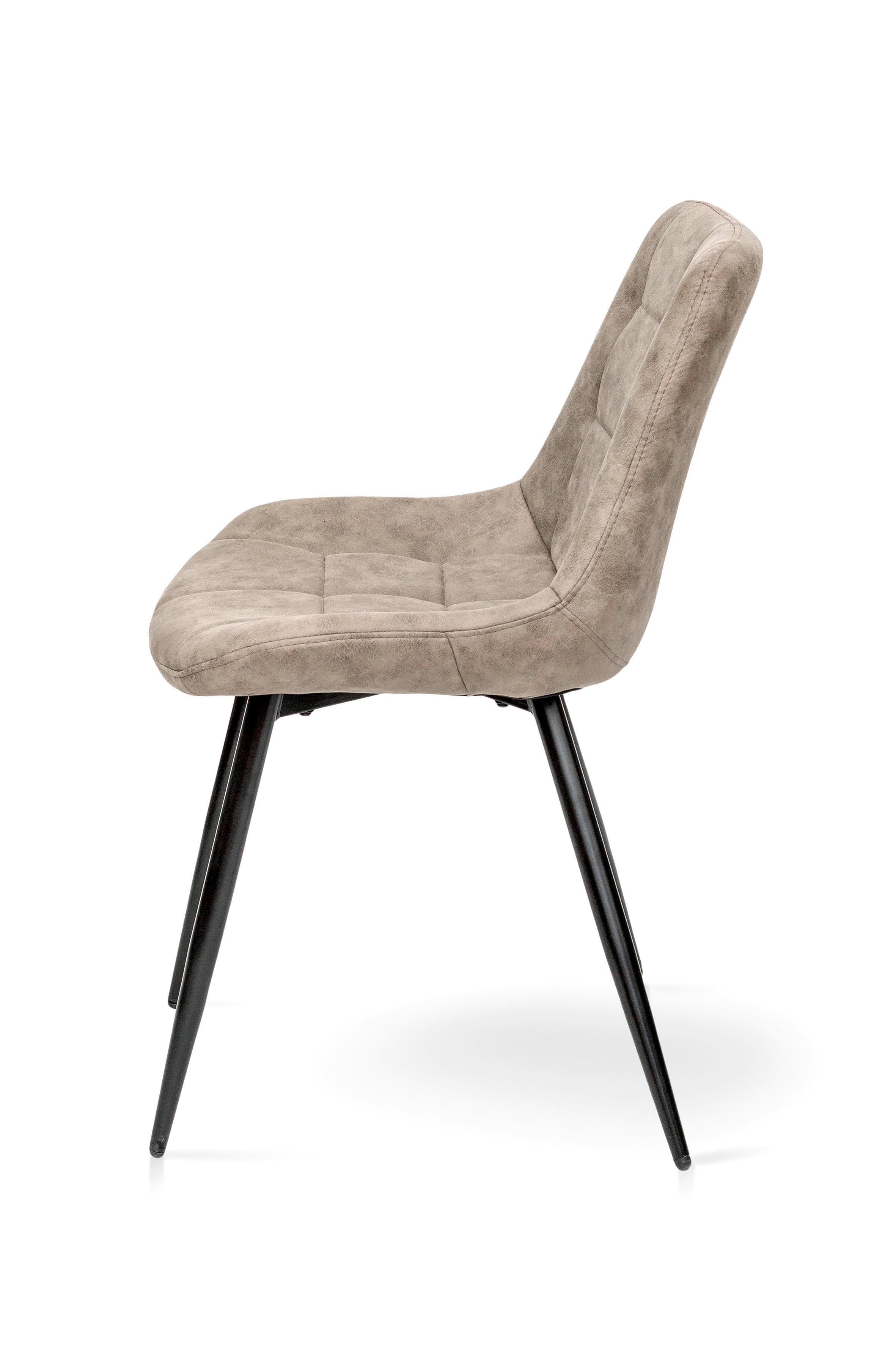 Стілець для кухні та вітальні ГРЕЙС Крокус 570х800х500 мм Чорний/Капучіно (GAА0056317) - фото 3 Стілець для кухні та вітальні ГРЕЙС Крокус 570х800х500 мм Чорний/Капучіно (GAА0056317) - фото 3