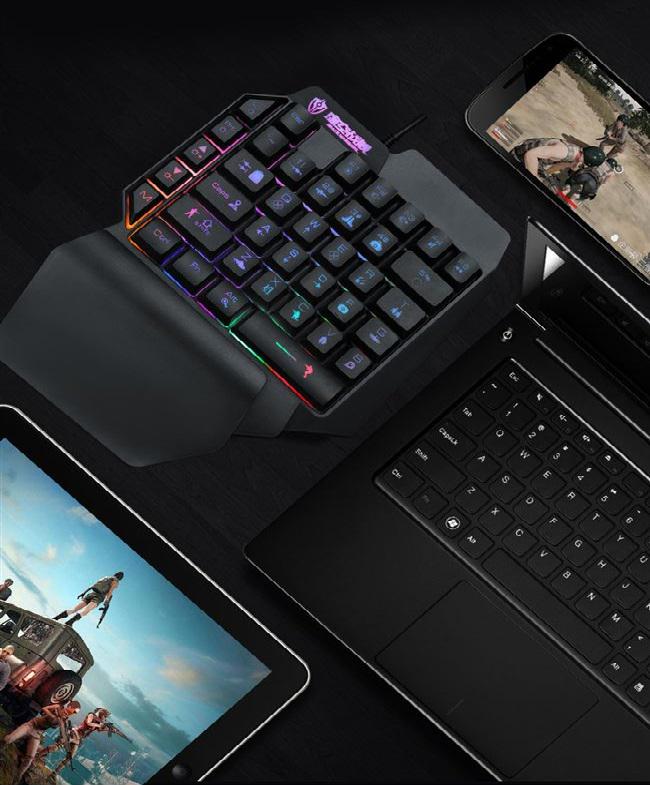 Клавіатура ігрова Sundy PUBG Mobile Keyboard G01 з підсвіткою USB Black - фото 3