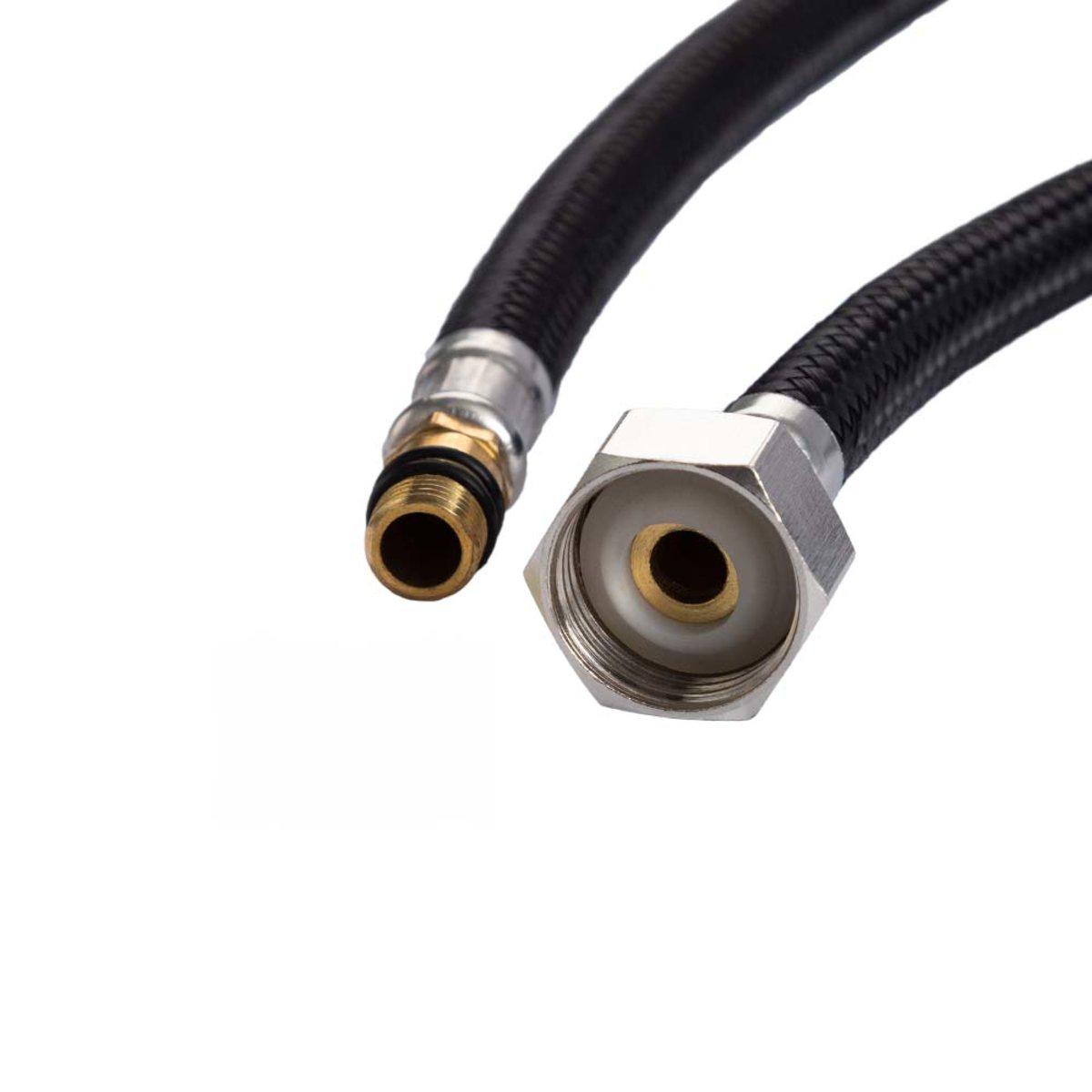 Шланг для смесителя Aquastrong NYLON короткий штуцер M10х1/2'' 50 см (AS18050) - фото 2 Шланг для смесителя Aquastrong NYLON короткий штуцер M10х1/2'' 50 см (AS18050) - фото 2