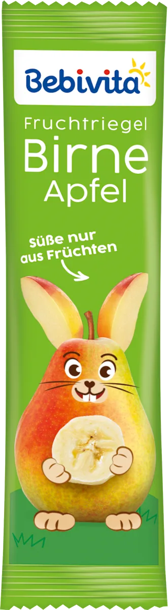 Батончик фруктовий для дітей з 12 місяців зі смаком яблука та груші